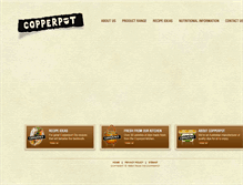 Tablet Screenshot of copperpot.com.au